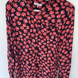 GANNI floral print blouse